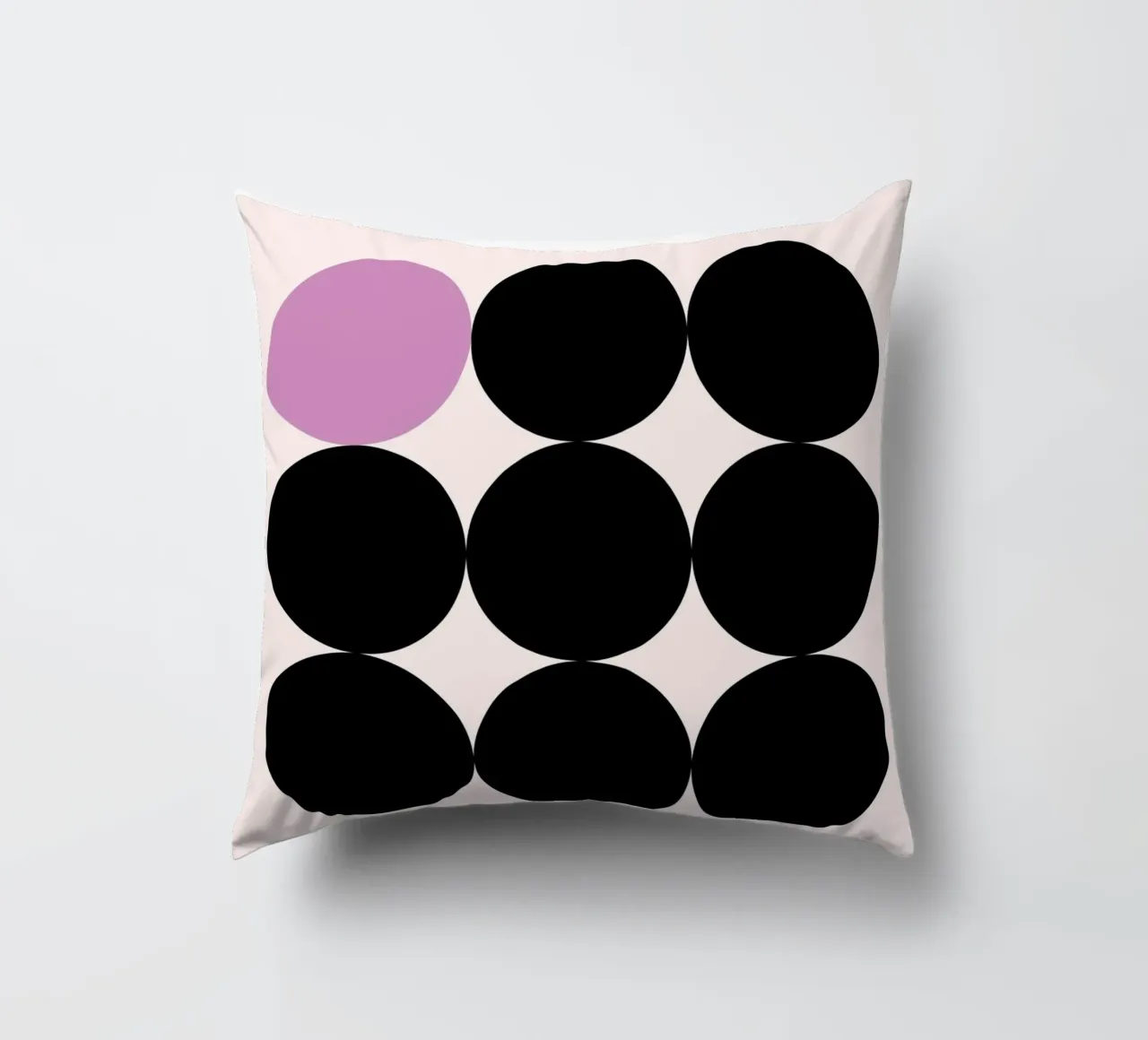 Bauhaus circles pattern decorative cushion by Casa Calm