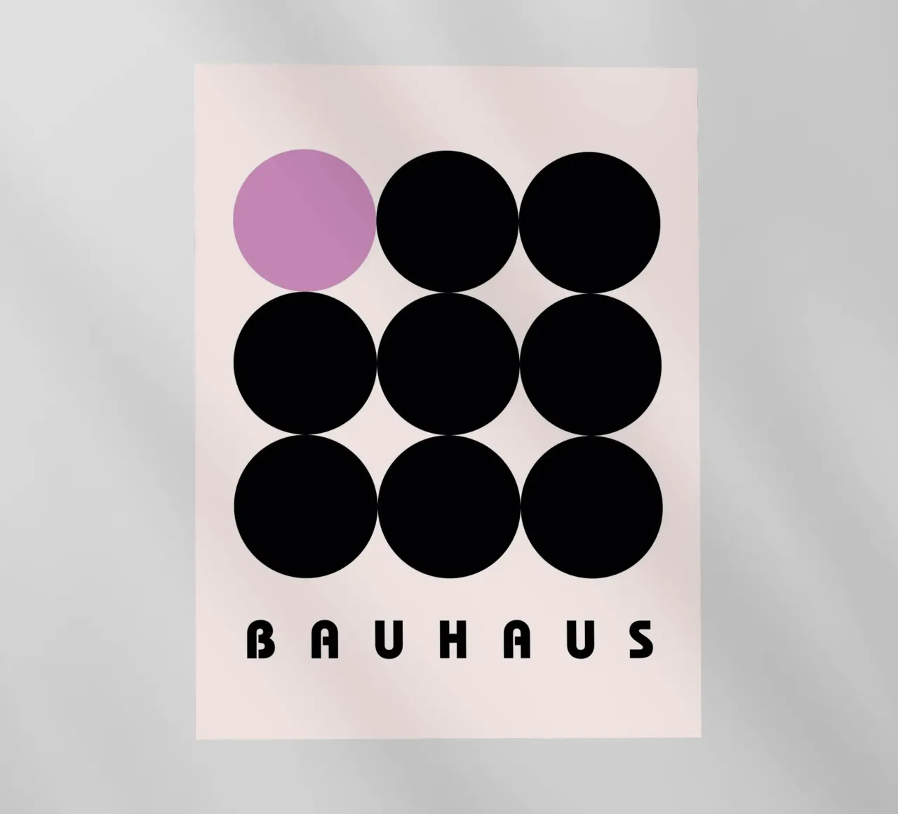 Bauhaus circles pattern backlit film by Casa Calm