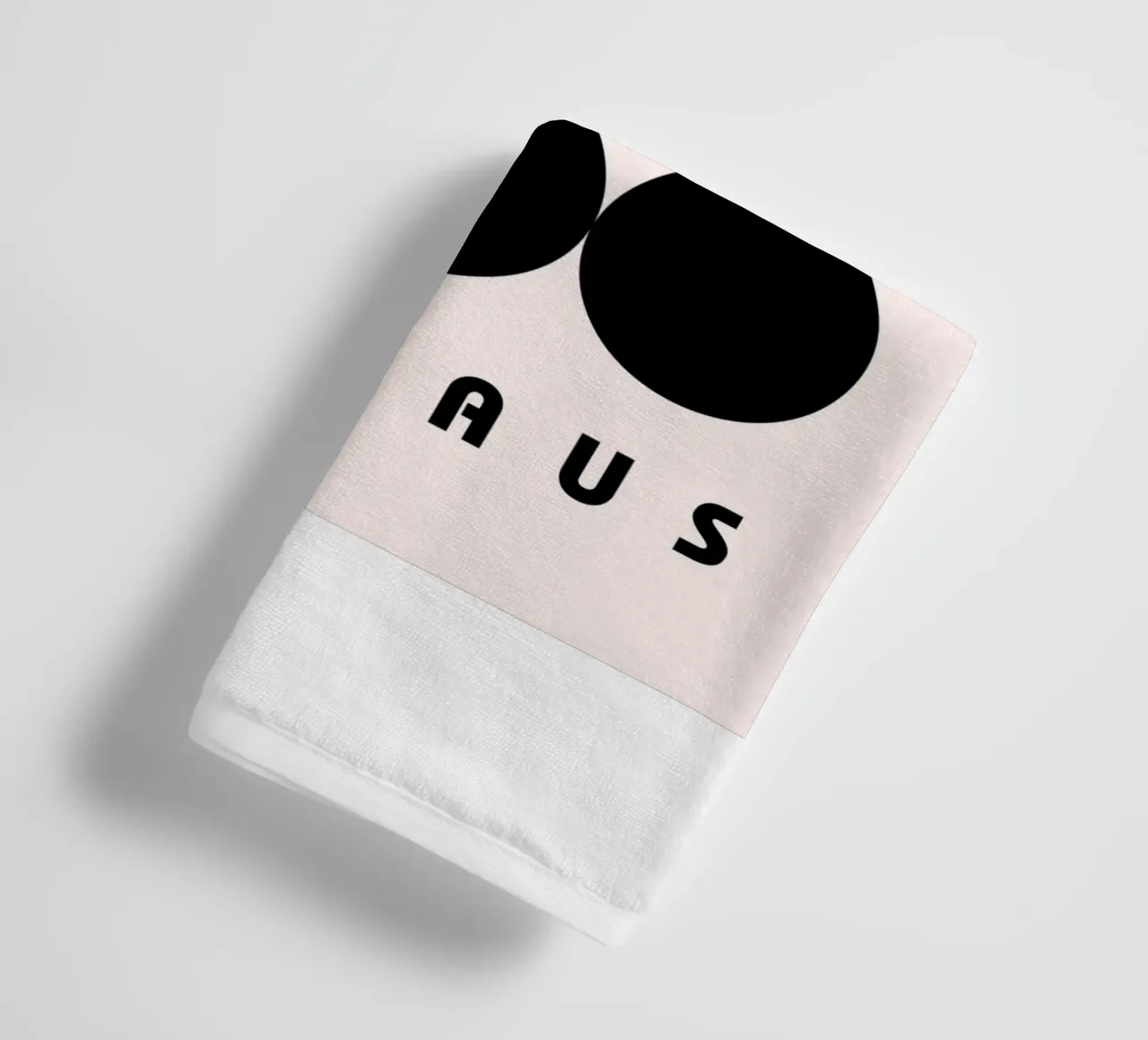 Bauhaus circles pattern towel by Casa Calm