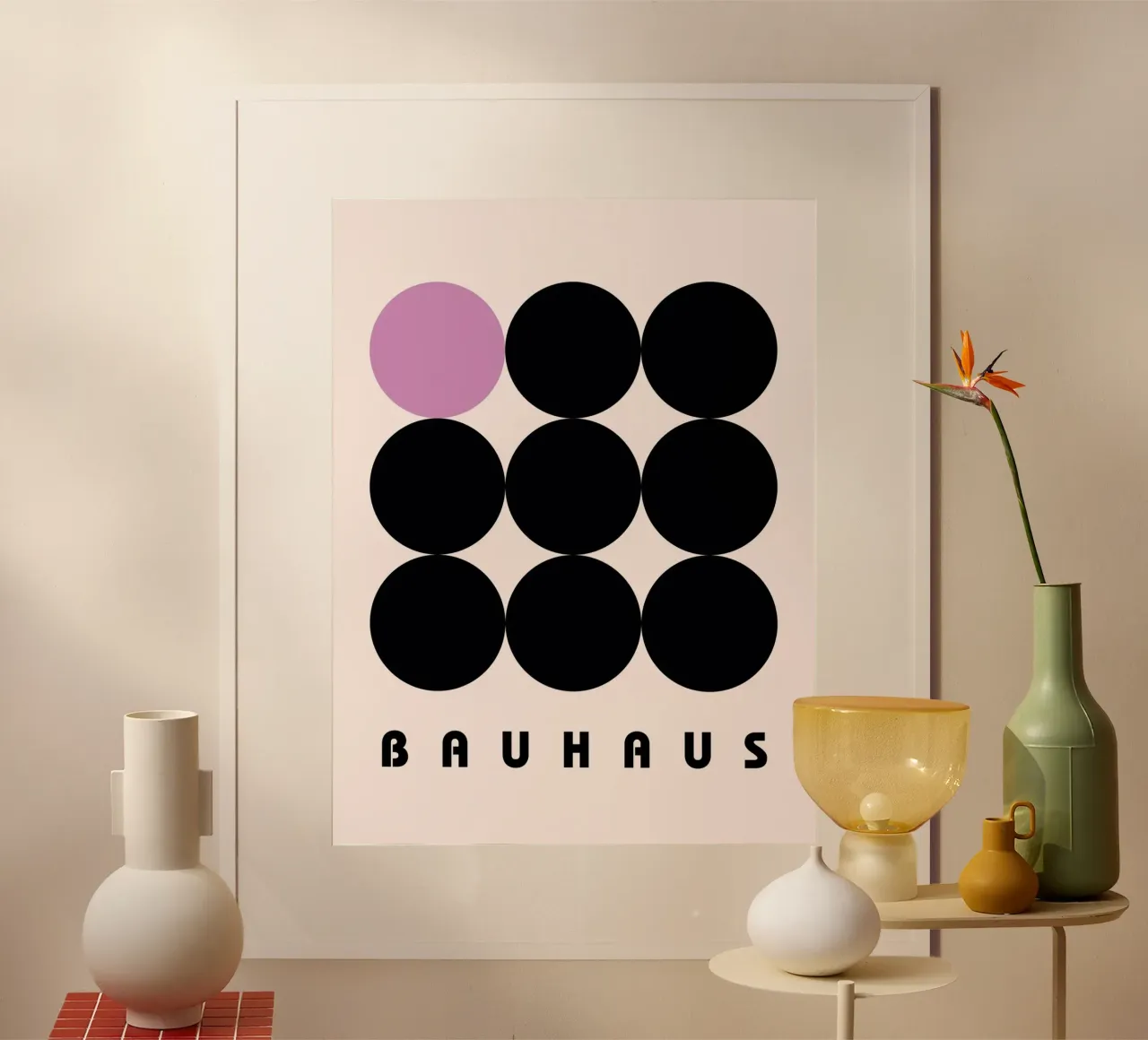 Bauhaus circles pattern hahnemühle by Casa Calm