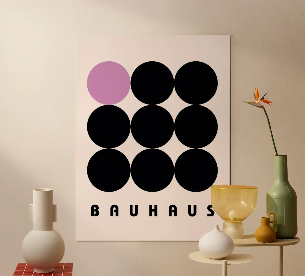 Bauhaus circles pattern hahnemühle by Casa Calm