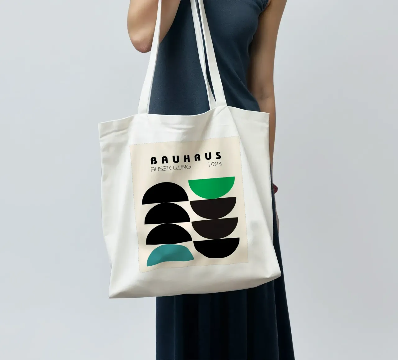 Composizione a semicerchio Bauhaus borsa in juta da Casa Calm
