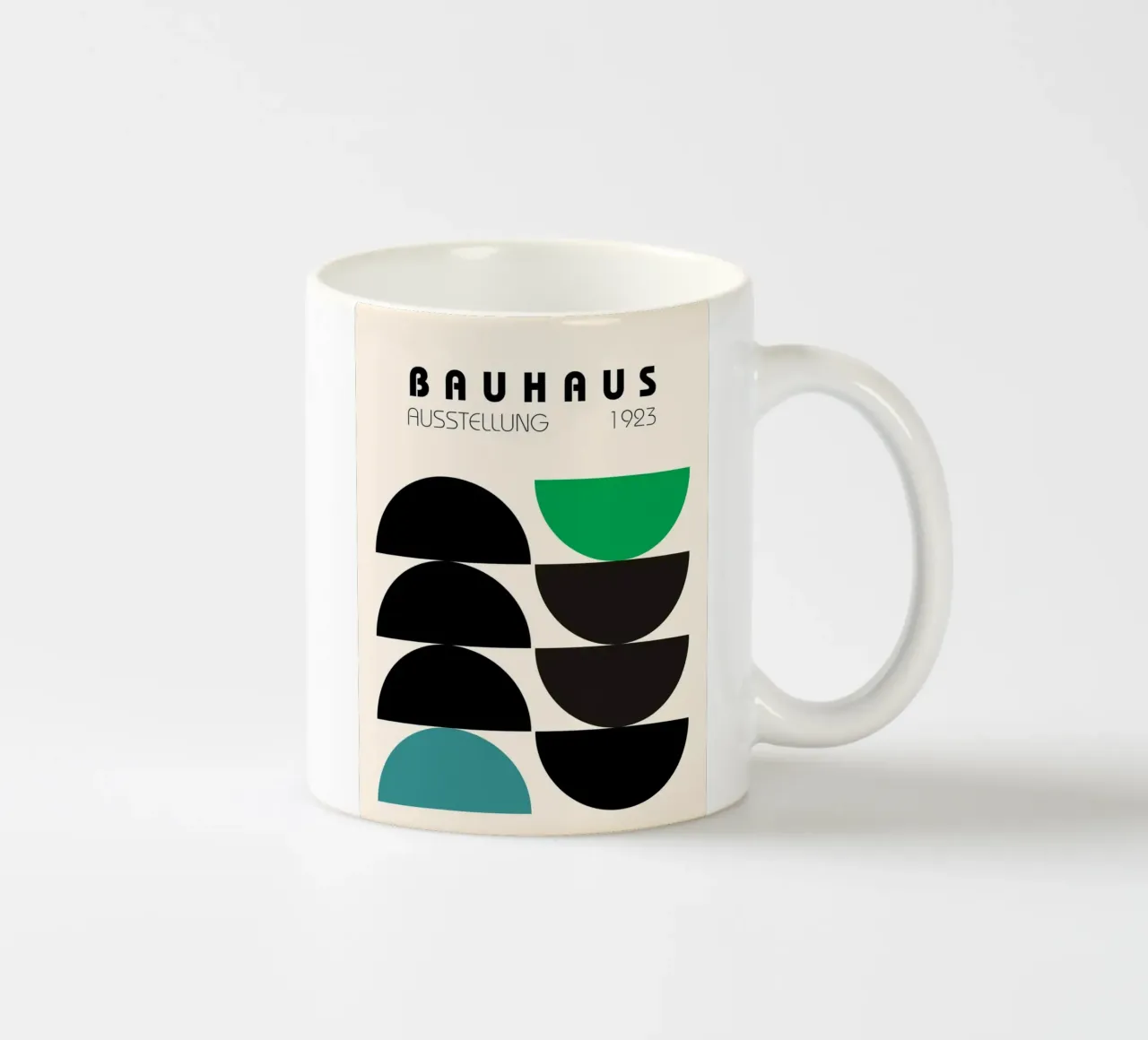 Composizione a semicerchio Bauhaus tazza in ceramica da Casa Calm
