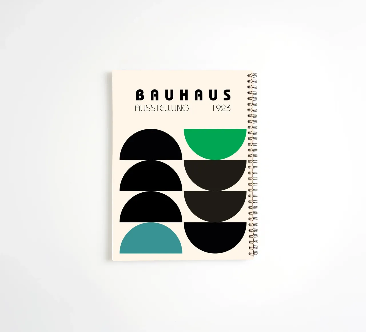 Bauhaus Halbkreis Komposition Ringbuch von Casa Calm