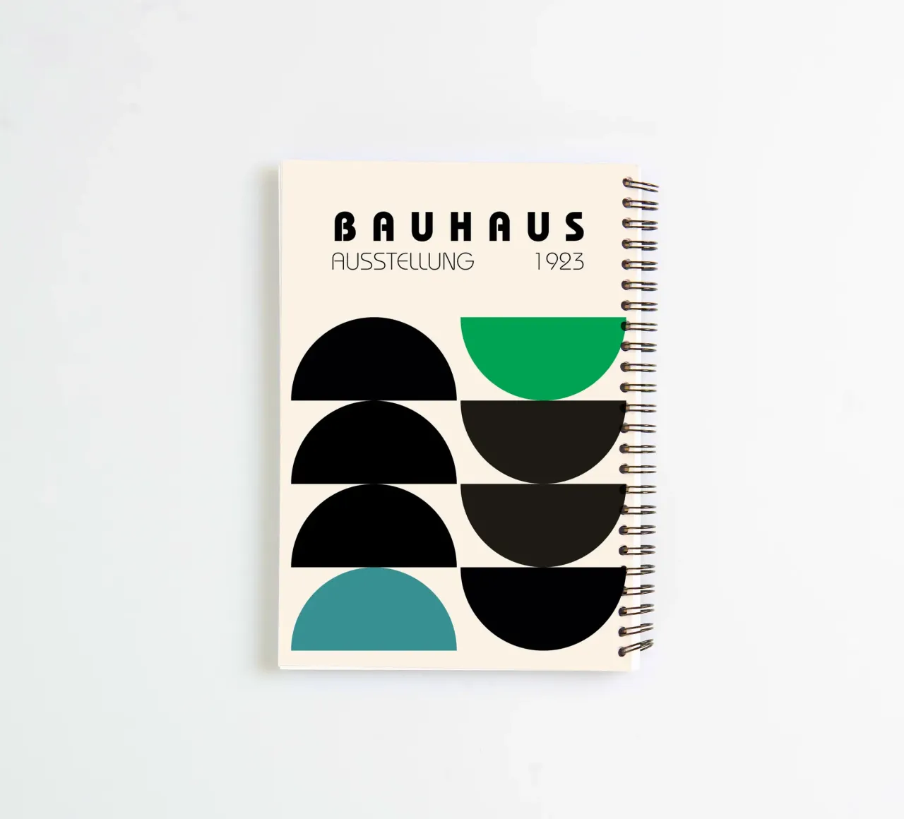 Bauhaus Halbkreis Komposition Ringbuch von Casa Calm
