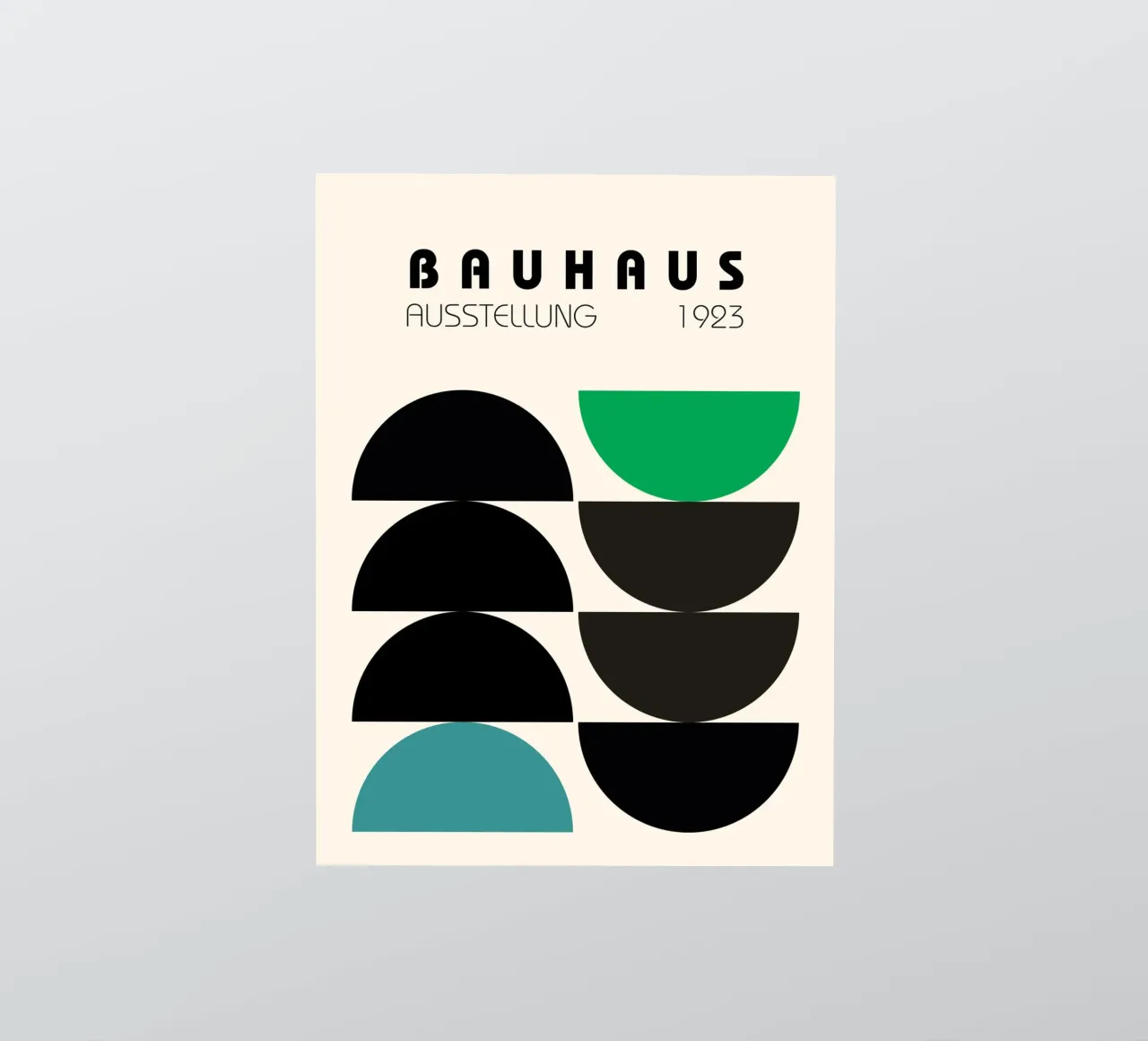 Bauhaus semicircle composition sticker by Casa Calm