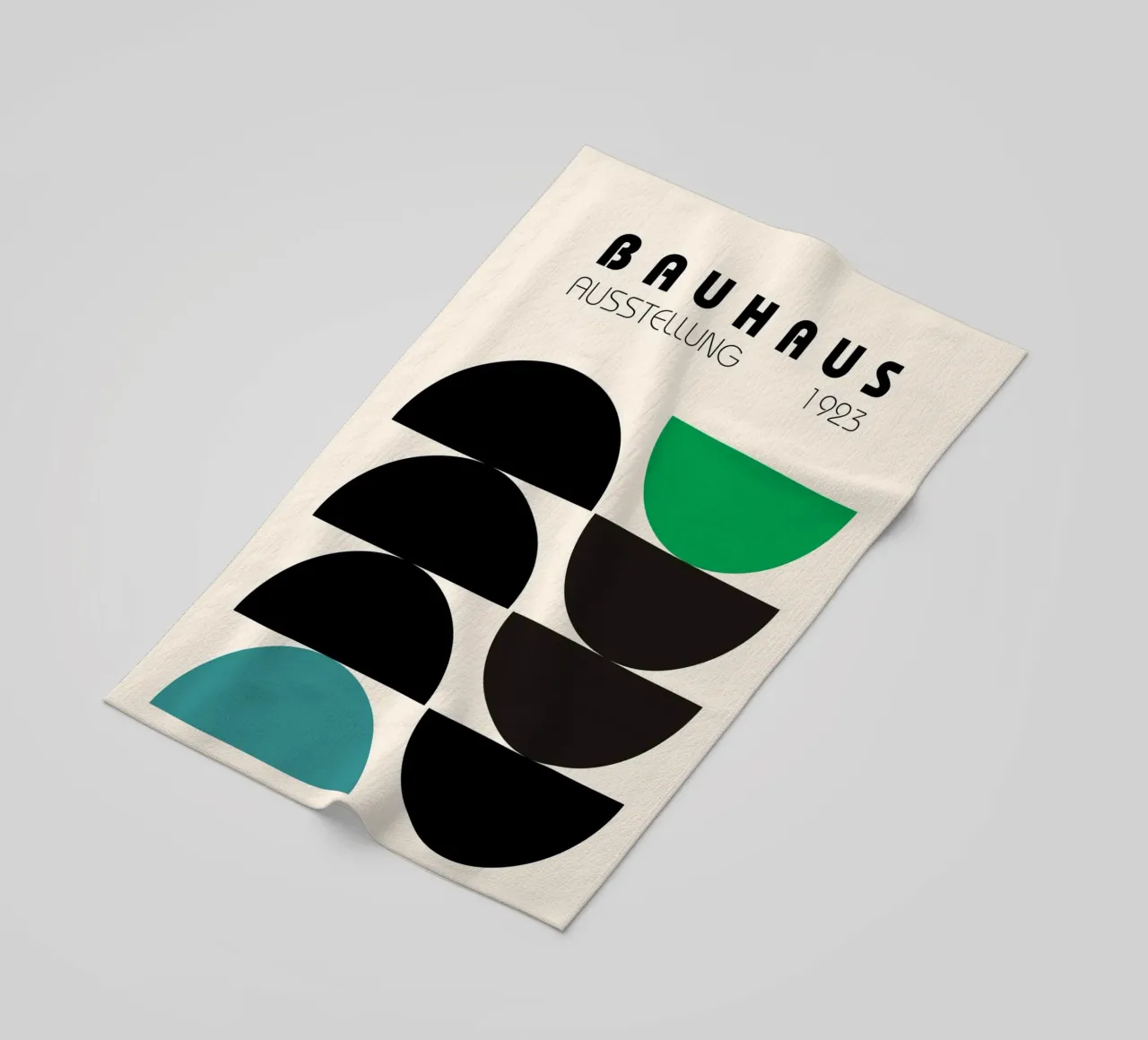 Composizione a semicerchio Bauhaus telo mare da Casa Calm