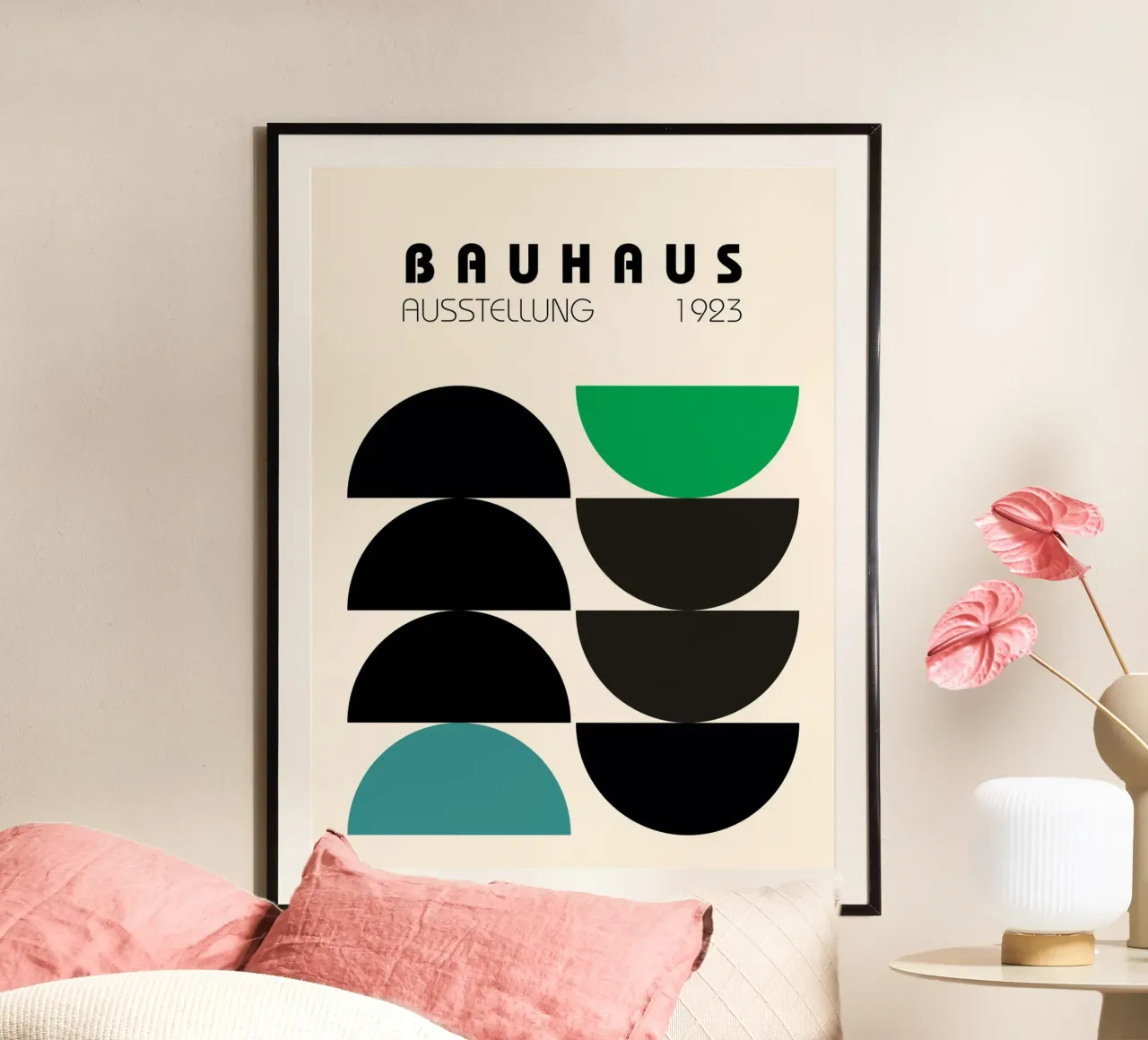 Composición semicircular Bauhaus hahnemühle de Casa Calm