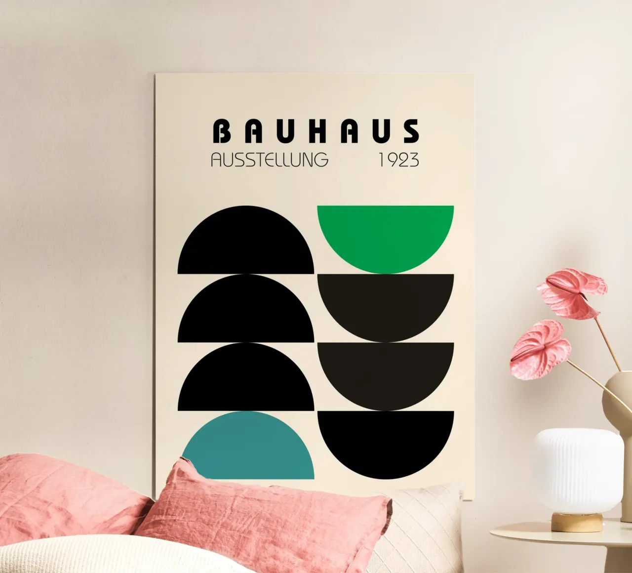 Composición semicircular Bauhaus hahnemühle de Casa Calm