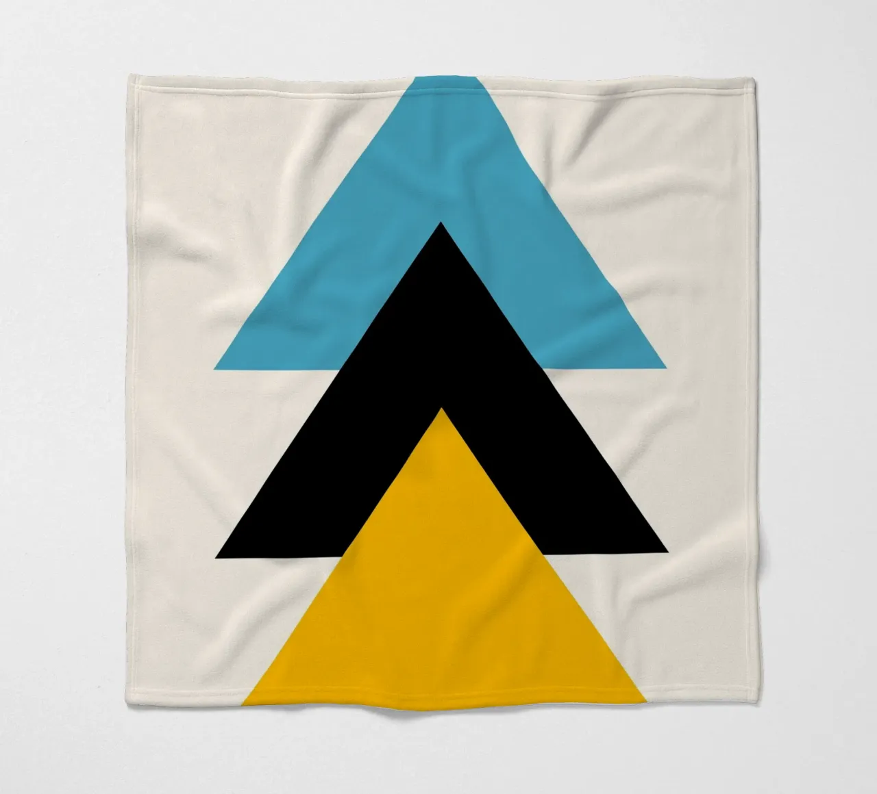 Bauhaus triangles - Geometric wall art fleece blanket by Casa Calm