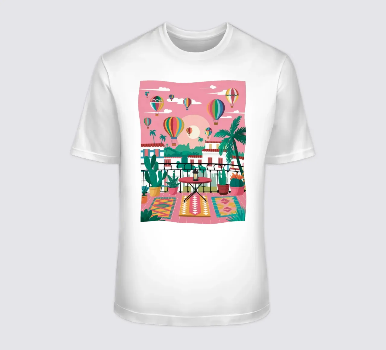 Mongolfiere sul tetto t-shirt da FadeAura