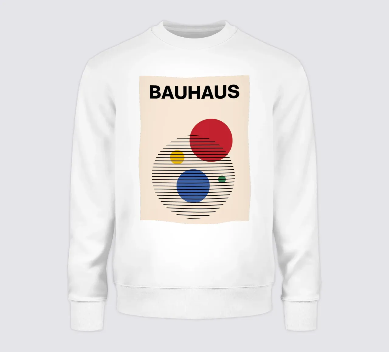 Bauhaus Circles - Abstract Geometry Art sweatshirt by Casa Calm