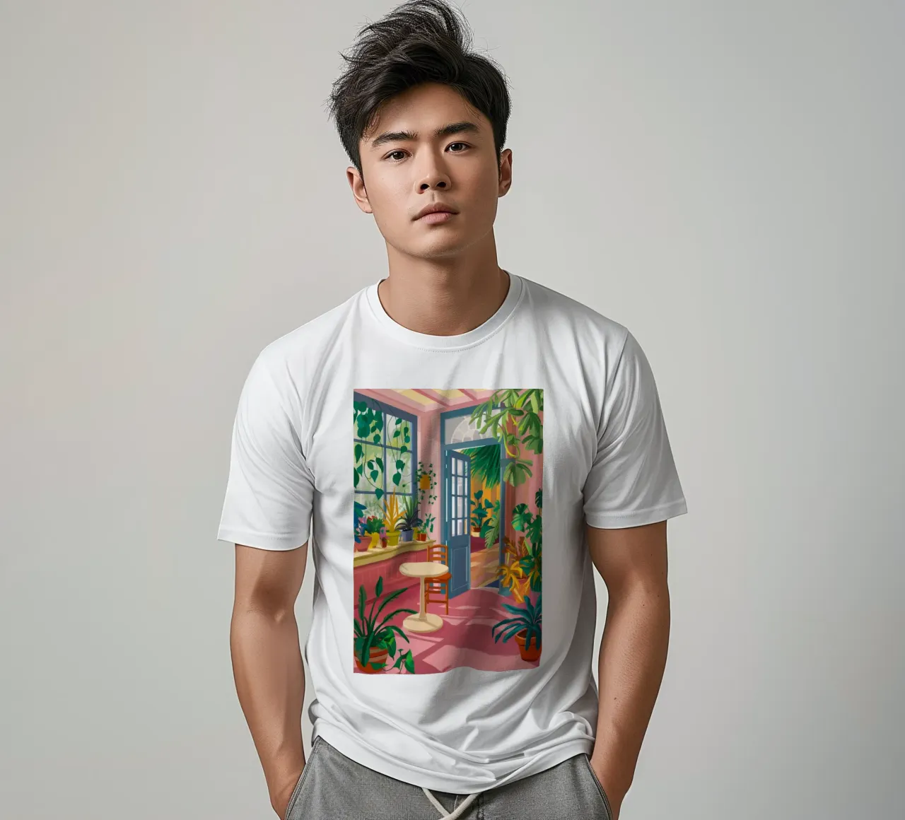 Camera della giungla illuminata dal sole t-shirt da Haven Fantasy