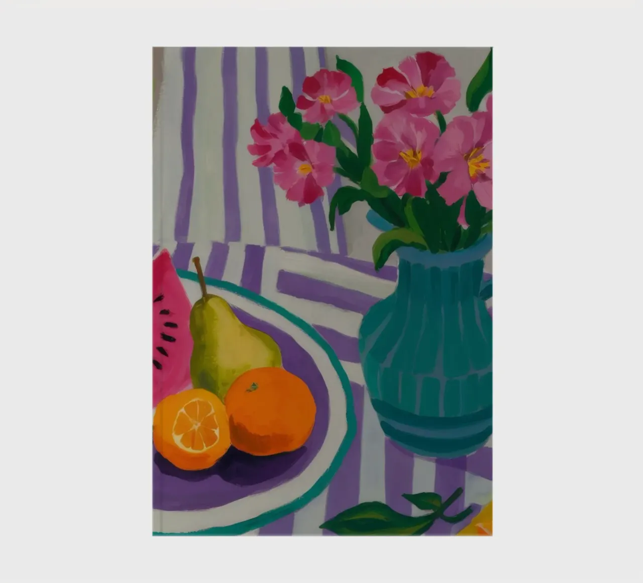 Pink Lily Citrus notebook by Fable Tempa