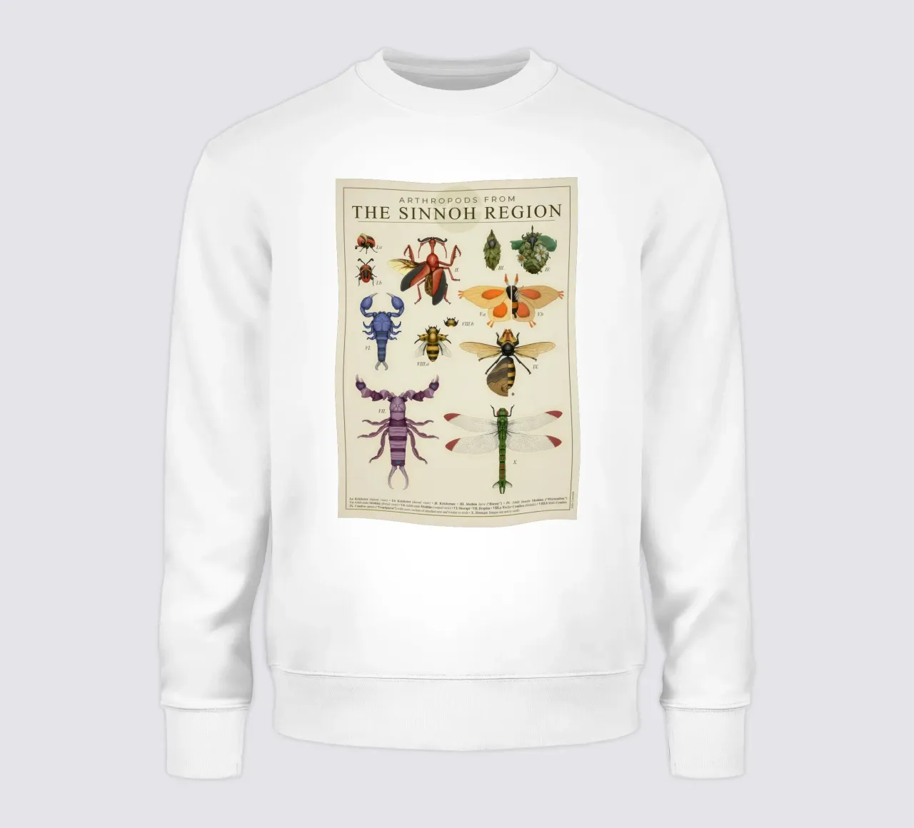Artropodi di Sinnoh felpa da Lacerdaprint