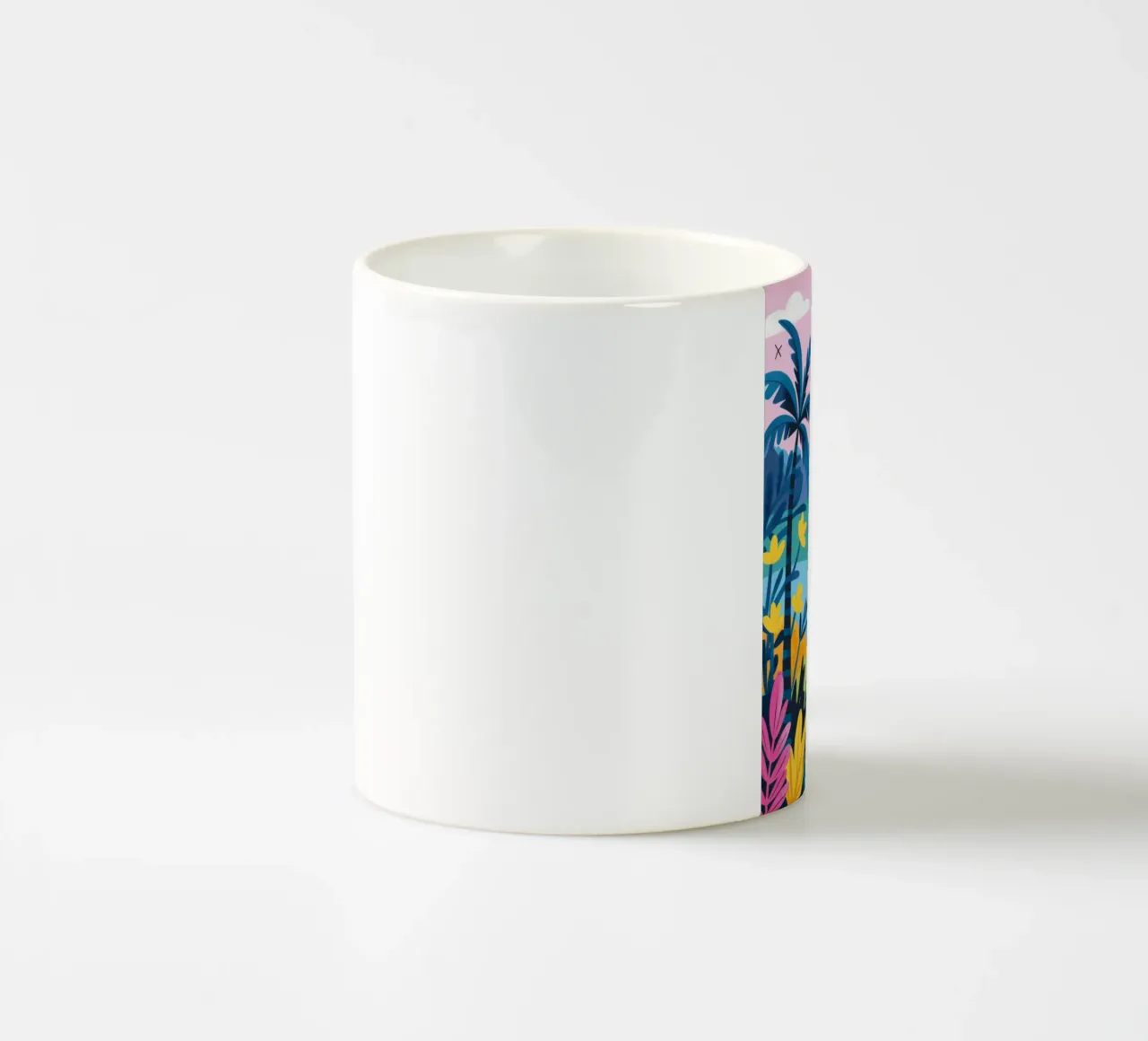 Tramonto psichedelico delle palme tazza in ceramica da FadeAura