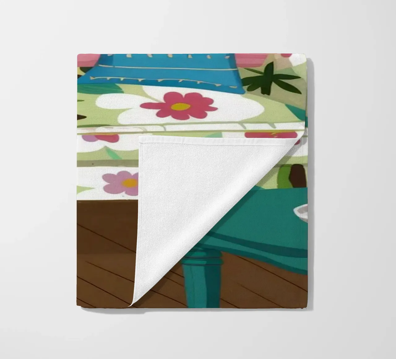 Divano blu Mix floreale telo mare da Haven Fantasy