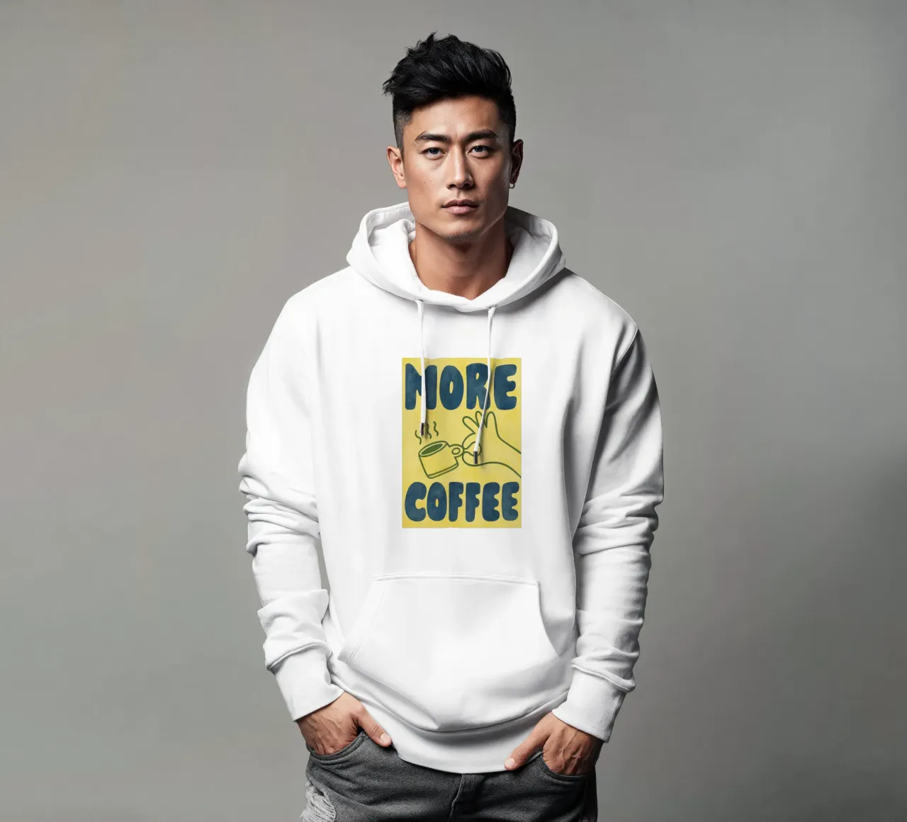 più caffè felpa con cappuccio da onelove