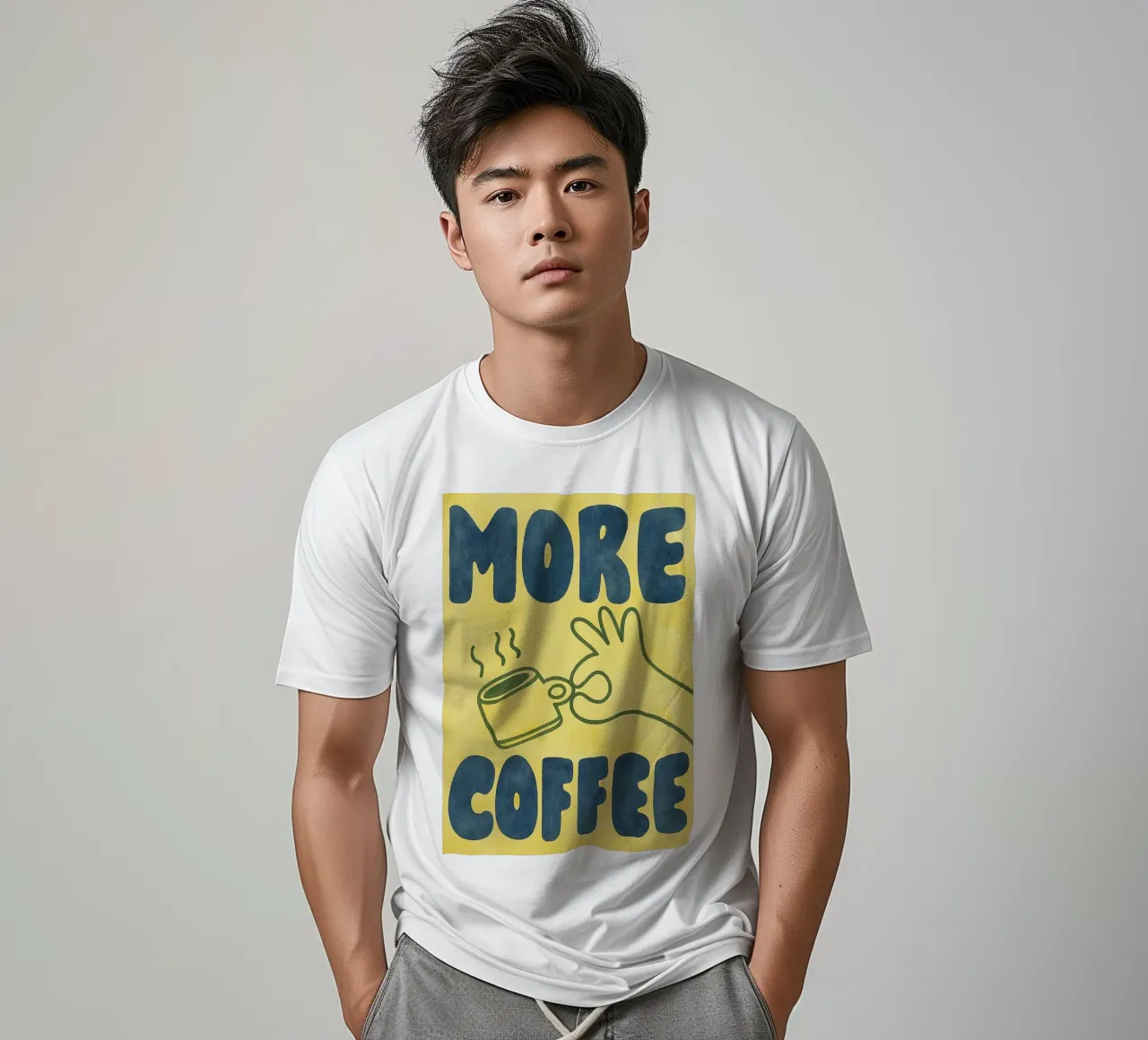 più caffè t-shirt da onelove