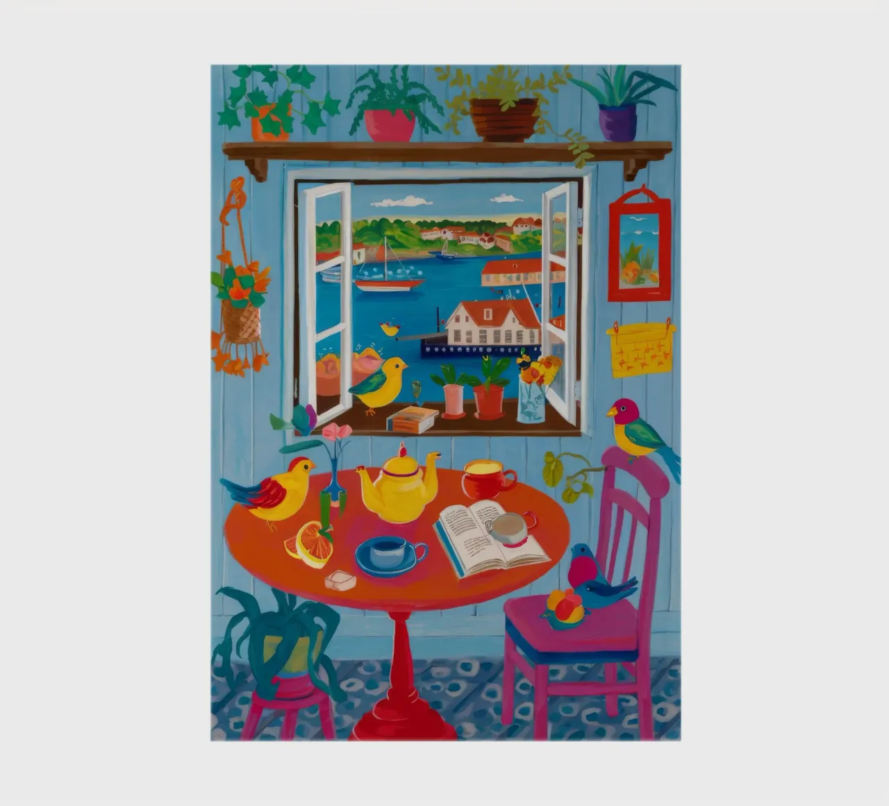 Maximalist Shelf Joy notebook by Haven Fantasy