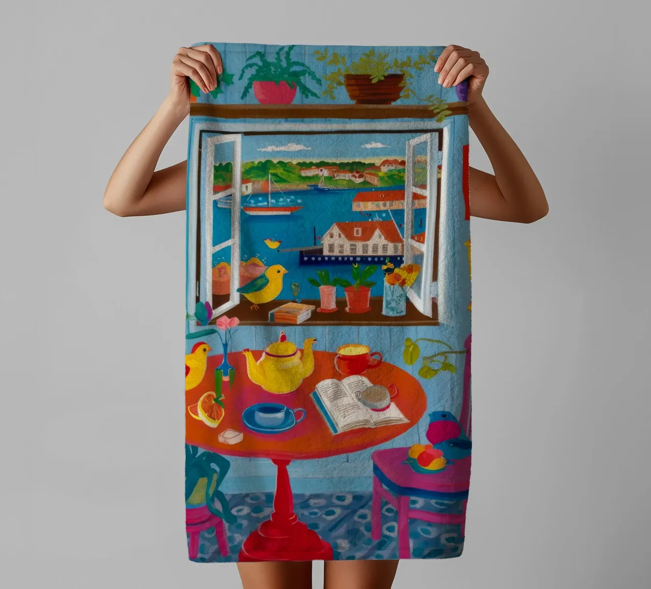 Maximalist Shelf Joy towel by Haven Fantasy