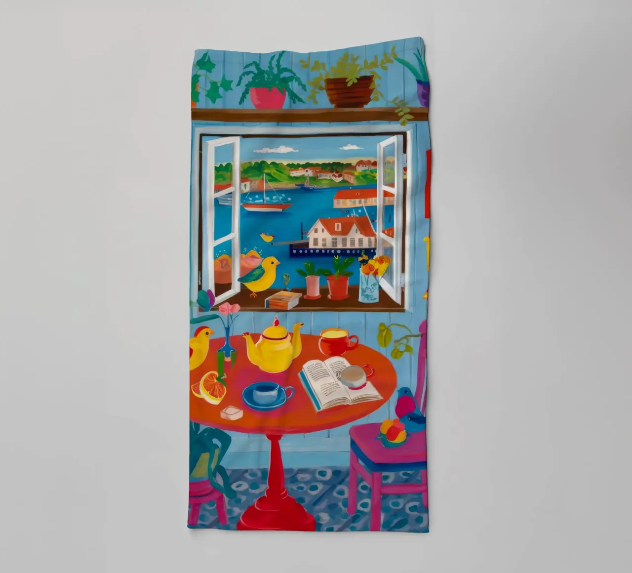 Maximalist Shelf Joy towel by Haven Fantasy