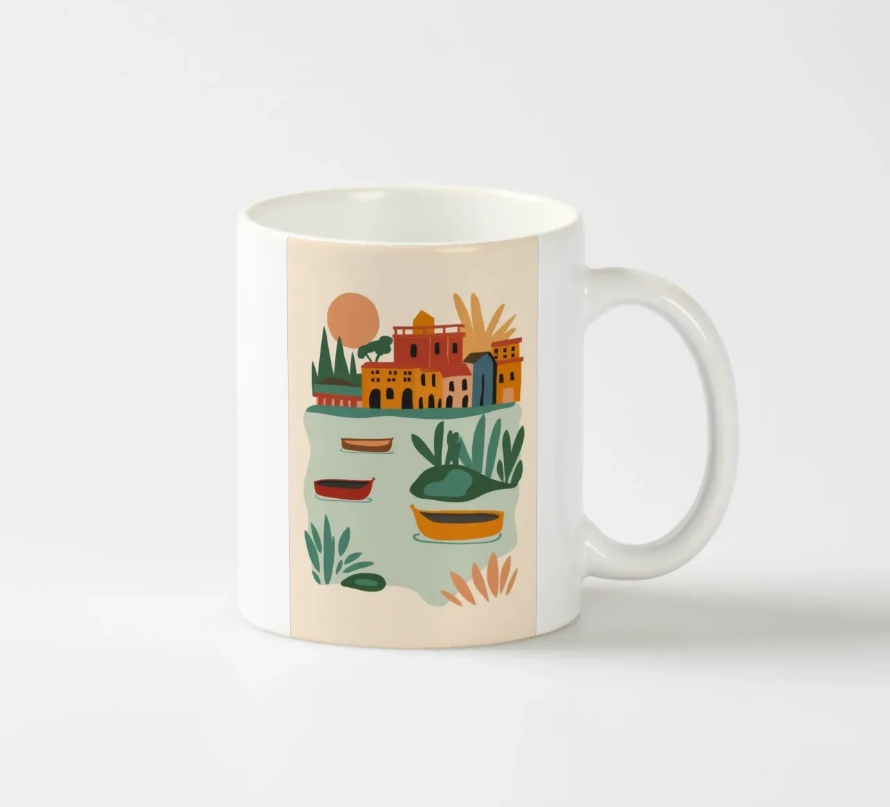 Pianta in vaso Vista tazza in ceramica da Muse Artworks