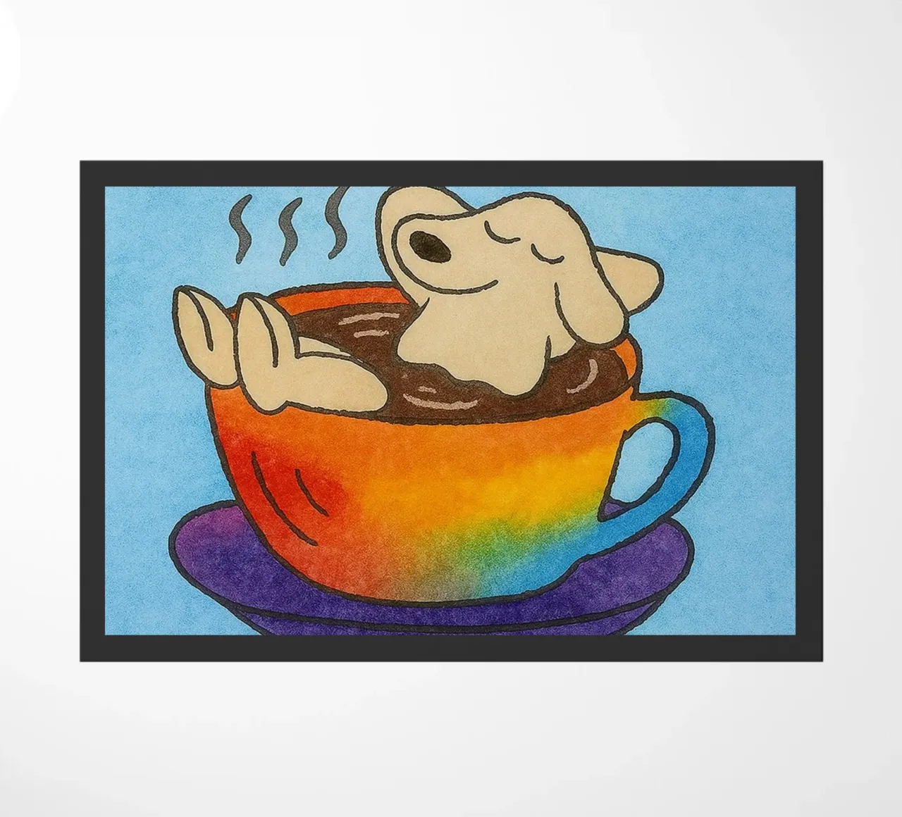 More Espresso Less Depresso zerbino da onelove