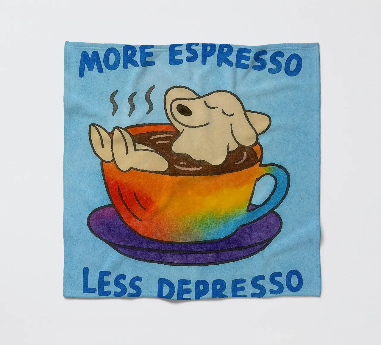 More Espresso Less Depresso coperta in pile da onelove