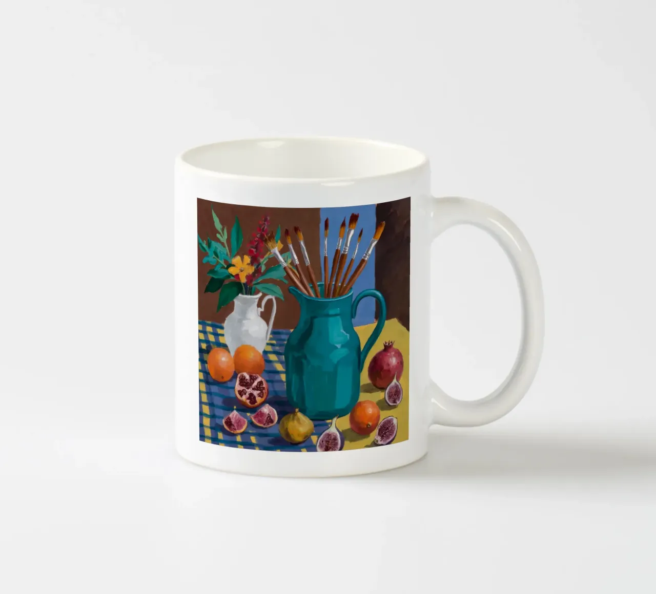 Creazione di una brocca turchese tazza in ceramica da Fable Tempa