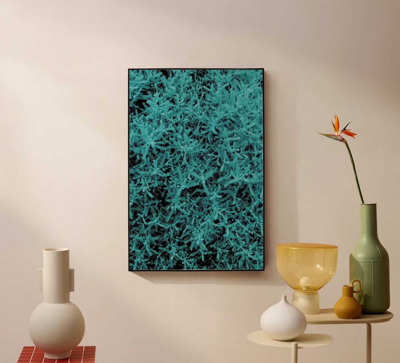 Crazy Plant acryl van Sebastian Hilgetag