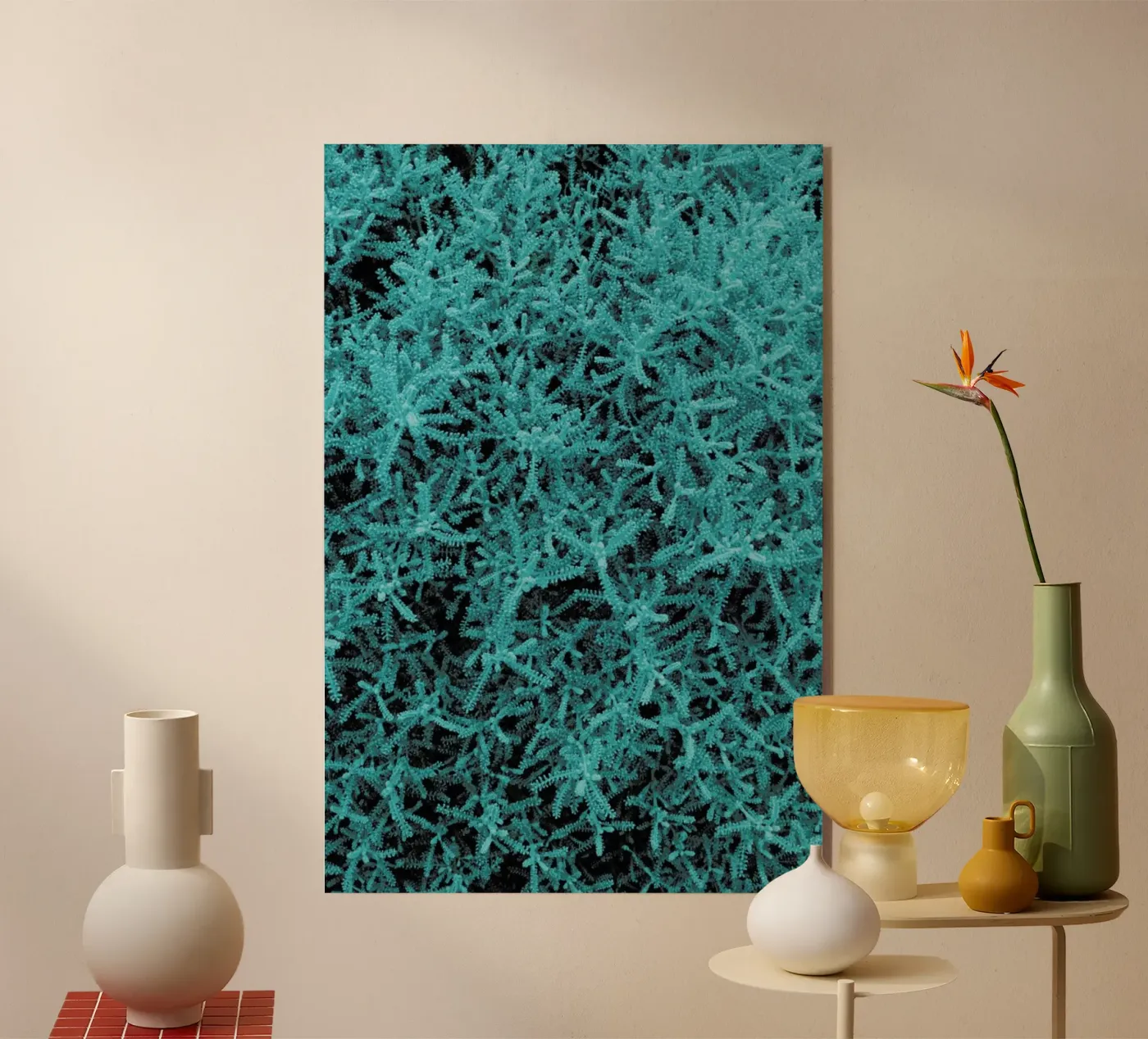 Crazy Plant acryl van Sebastian Hilgetag