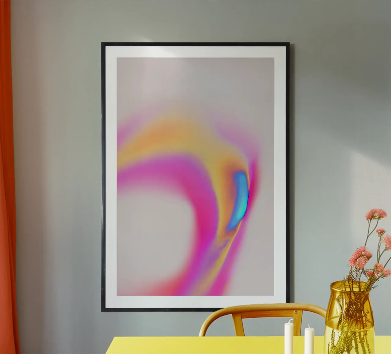 Space No 15 poster con telaio in plastica da treechild