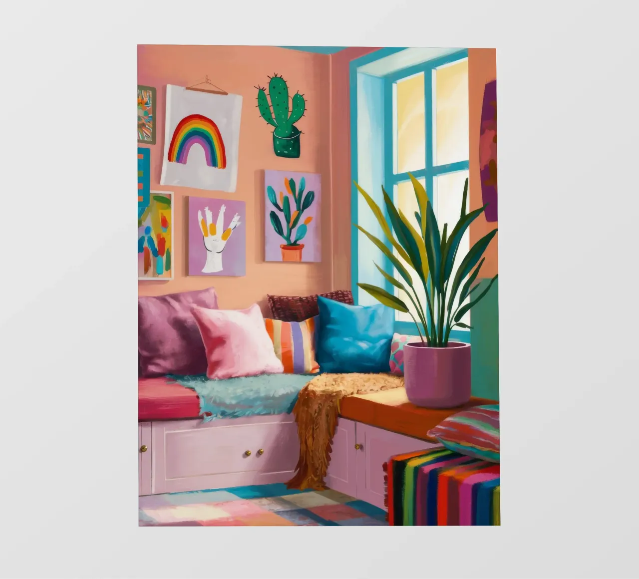 Rainbow Reading Nook pvc cover by Haven Fantasy