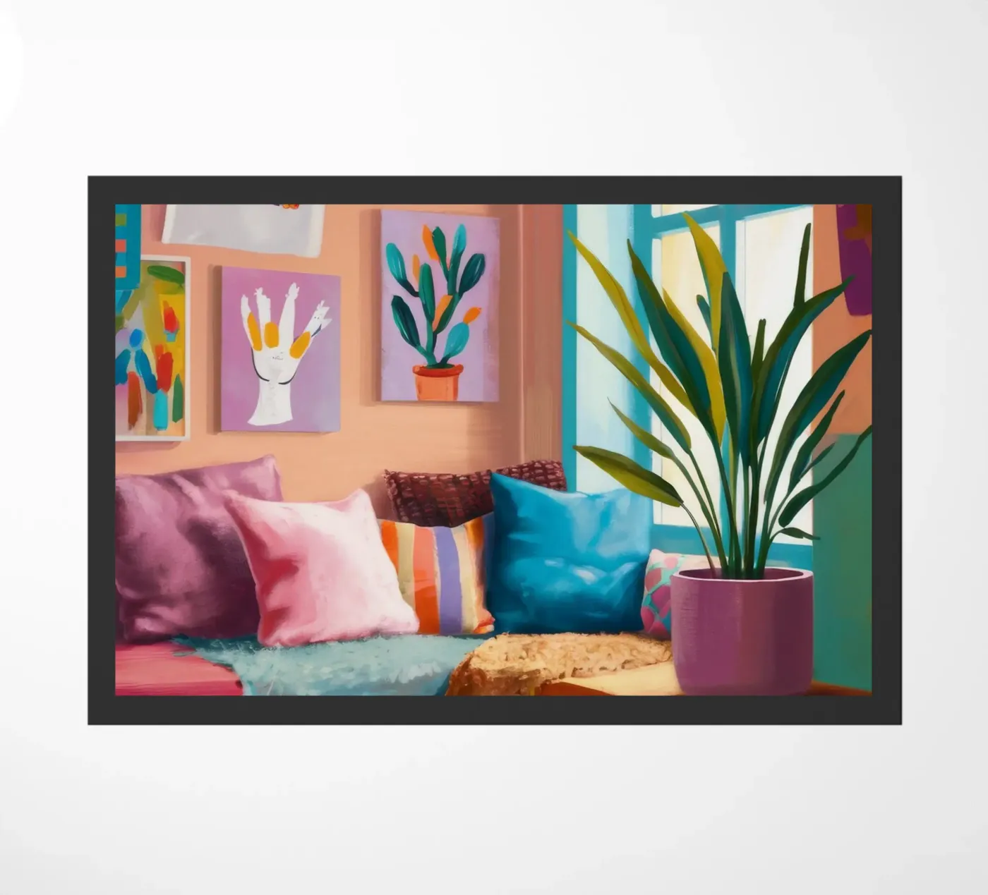 Rainbow Reading Nook doormat by Haven Fantasy
