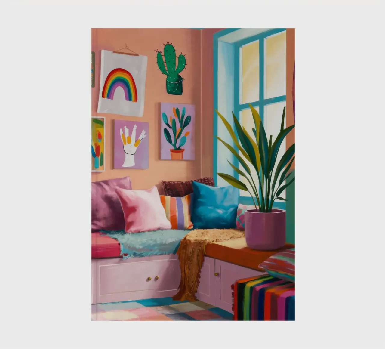 Rainbow Reading Nook notebook by Haven Fantasy