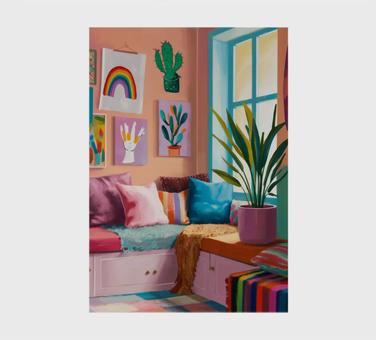 Rainbow Reading Nook notebook by Haven Fantasy