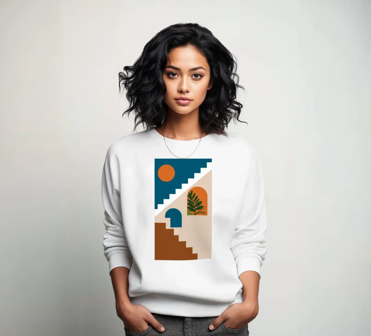 Stairway to Sun sweatshirt by Muse Artworks