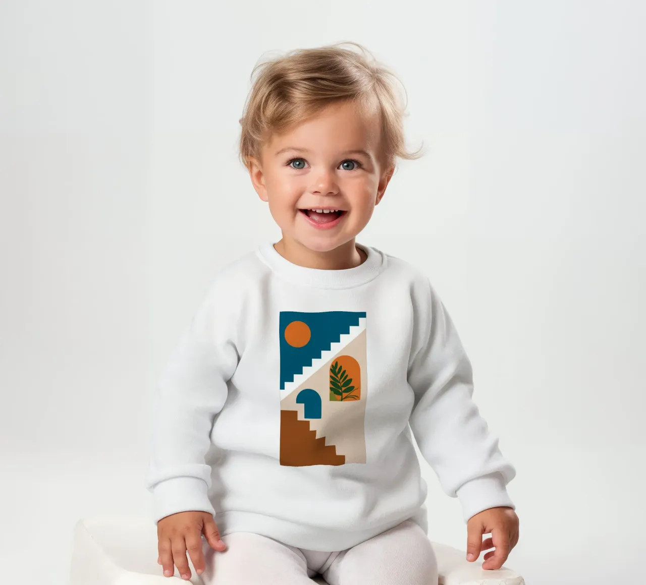 La scala del sole felpa neonato da Muse Artworks