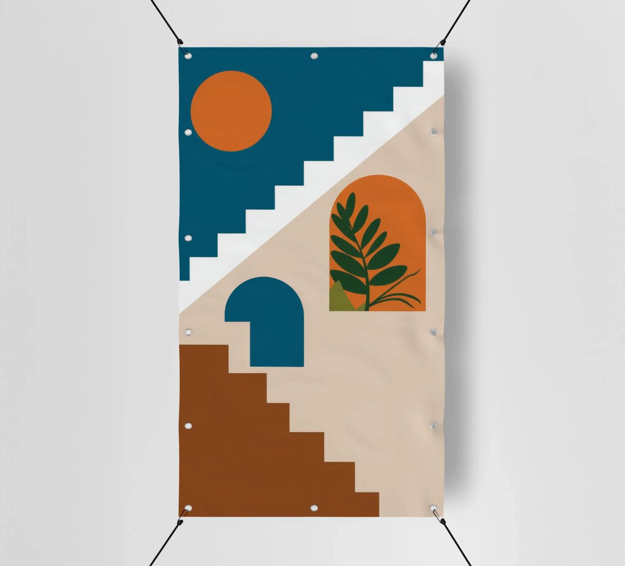 La scala del sole telo in pvc da Muse Artworks