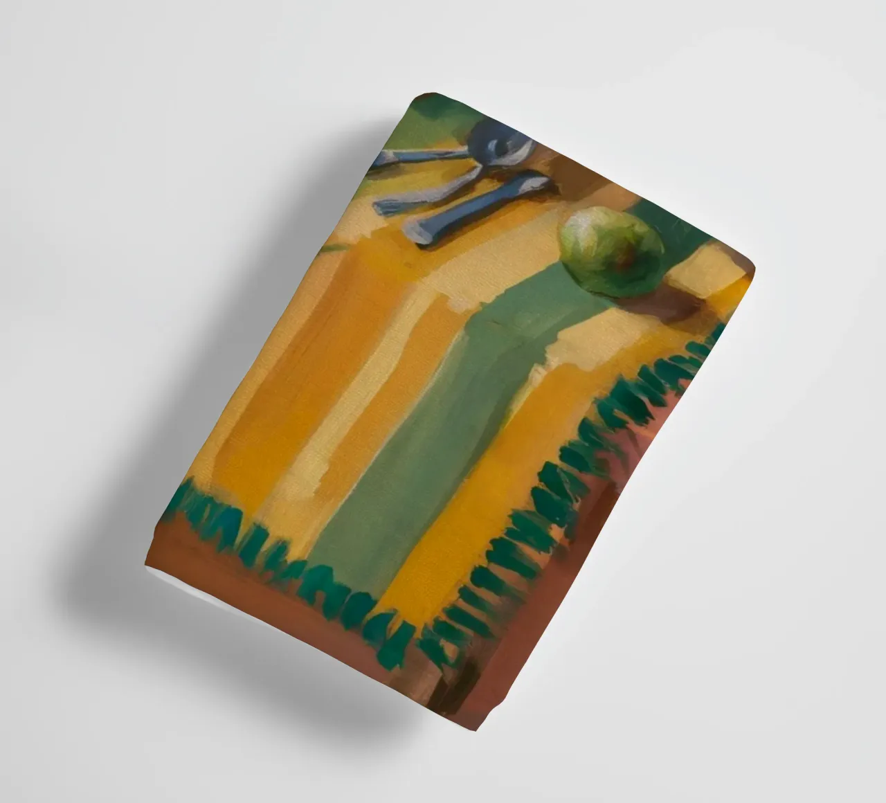 Striped Table Cat towel by Fable Tempa