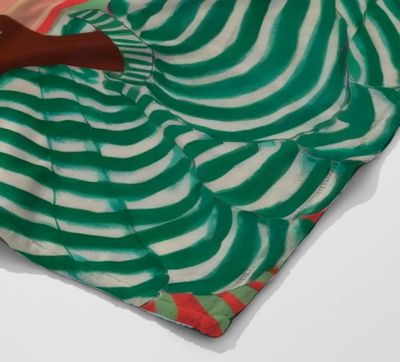 Abbraccio a strisce verdi coperta in pile da FadeAura