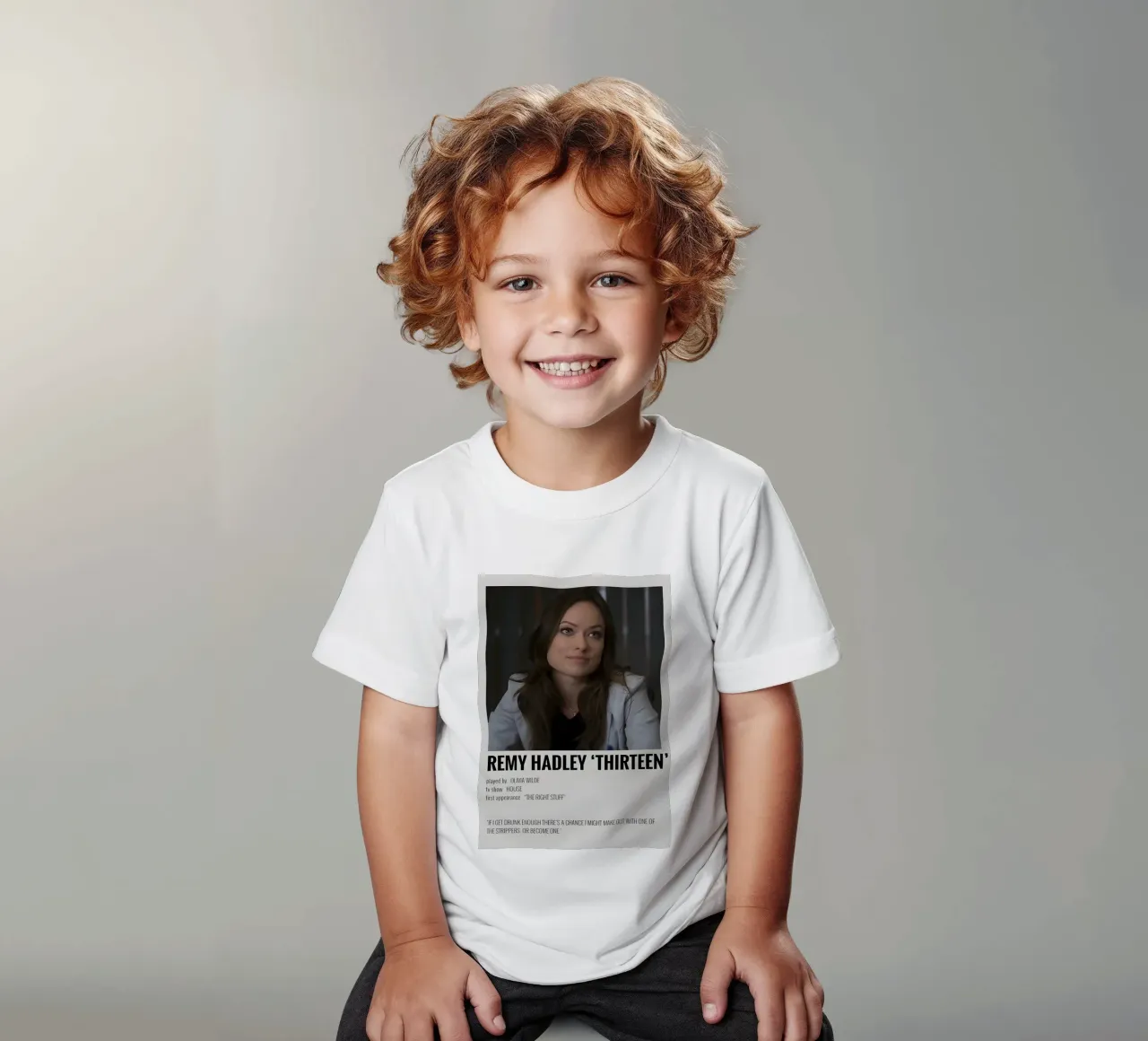 REMY HADLEY 'THIRTEEN' kids t-shirt by MVFminimalist