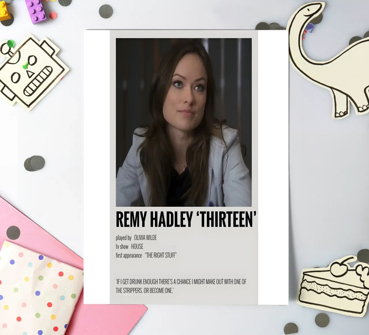 REMY HADLEY 'THIRTEEN' sticker sheet by MVFminimalist