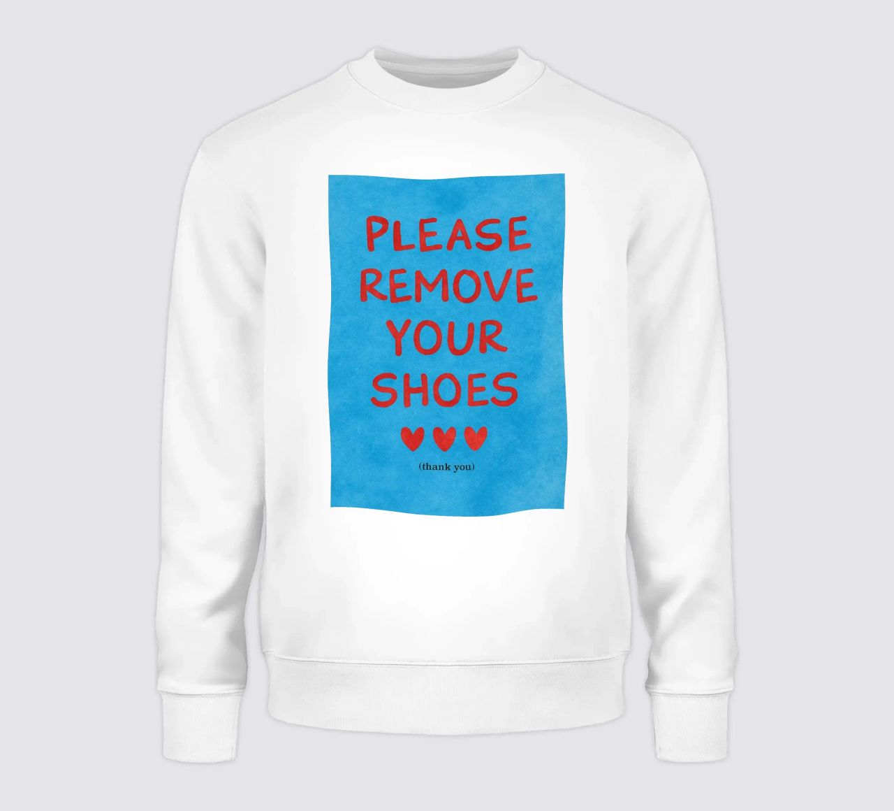 Si prega di togliere le scarpe felpa da onelove