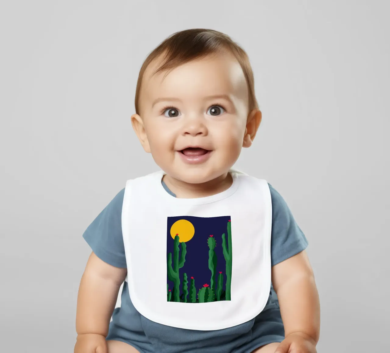 Luna notturna del cactus bavaglino da Muse Artworks