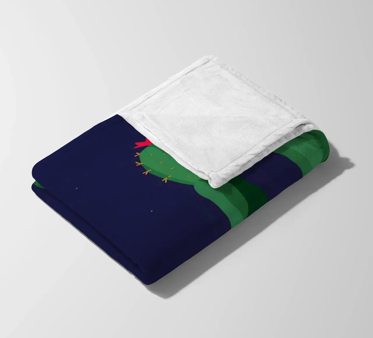 Luna notturna del cactus coperta in pile da Muse Artworks