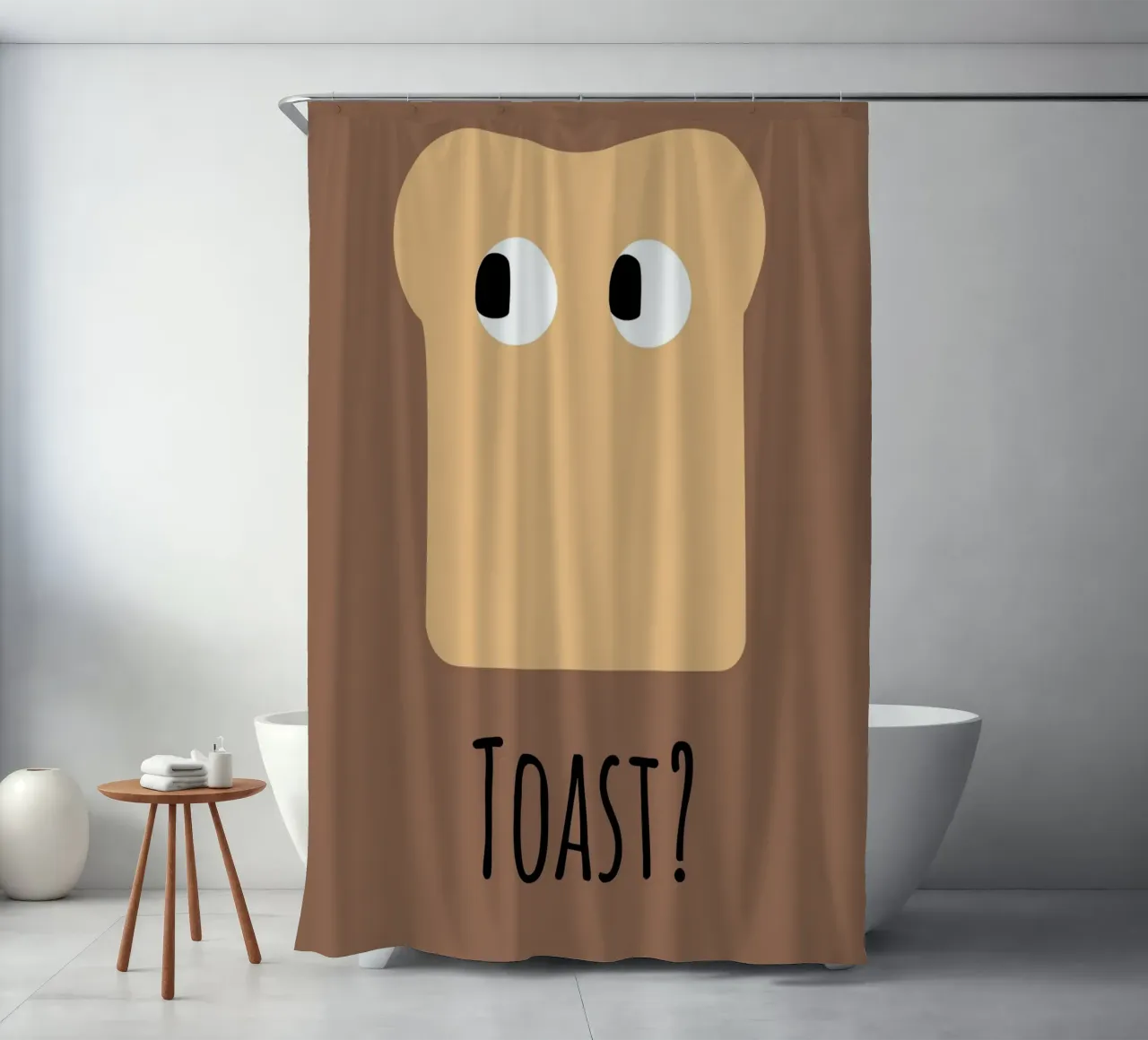 Toast? tenda da doccia da FRICKE DESIGN