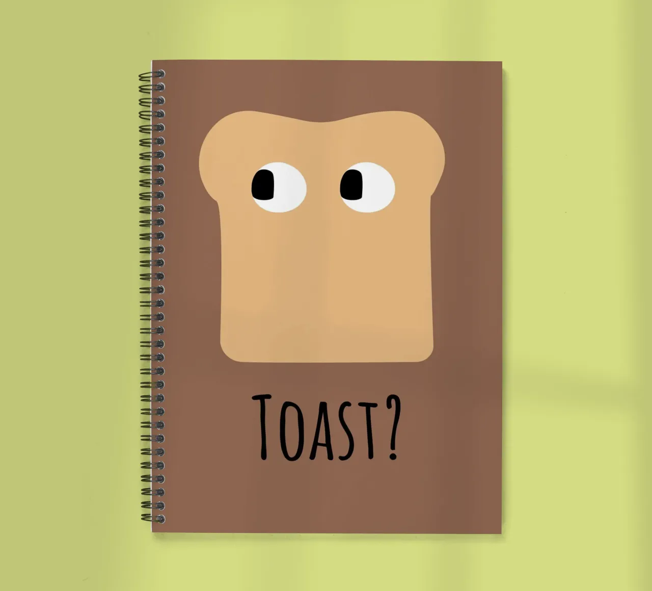 Toast? spiral notebook by FRICKE DESIGN