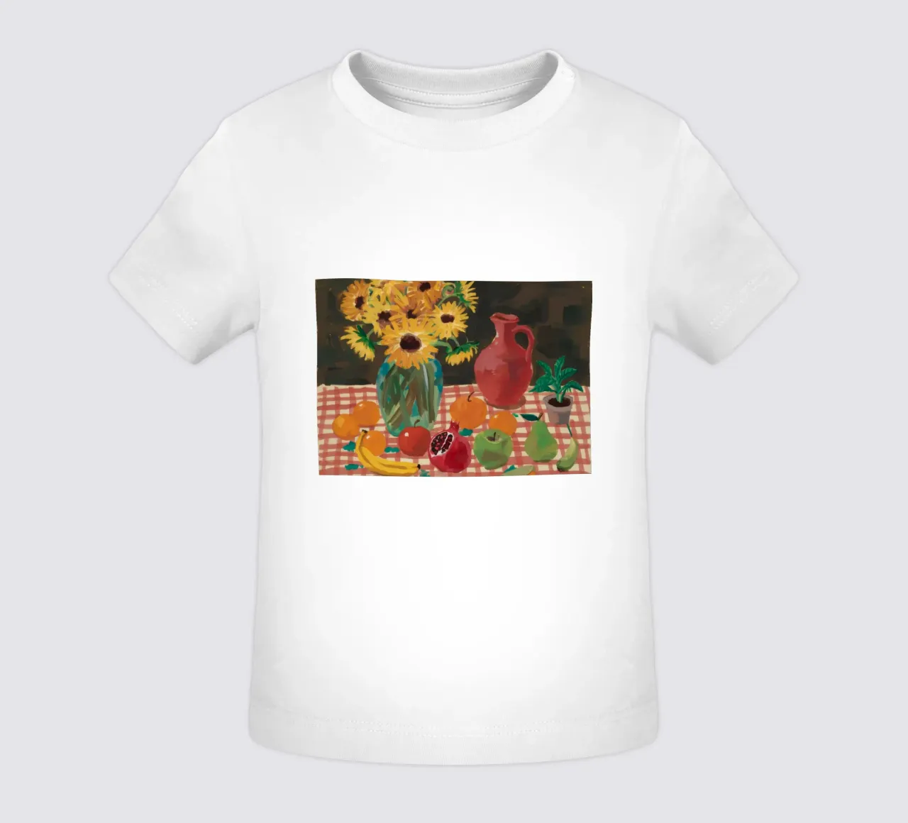 Girasole Melograno Calore maglietta neonato da Fable Tempa